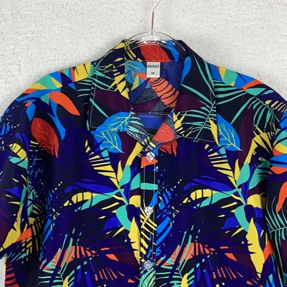 Shuangqi men’s size 3XL button down short sleeve shirt. - Picture 2 of 6